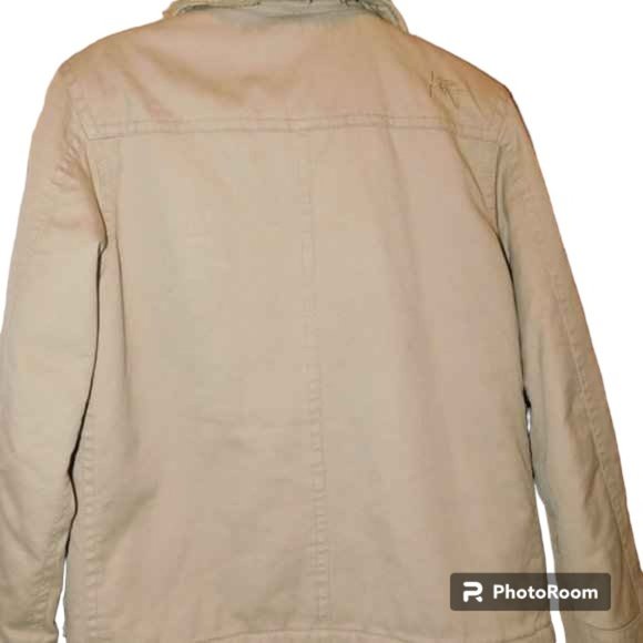 Kirra Women's Coat Size Small Tan Faux Fur Warm Winter Jacket - Picture 4 of 5